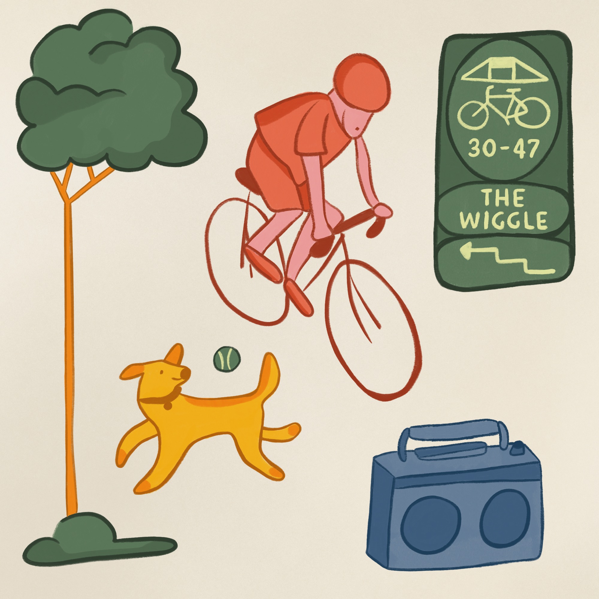 Magazine doodle by Caroline Carter