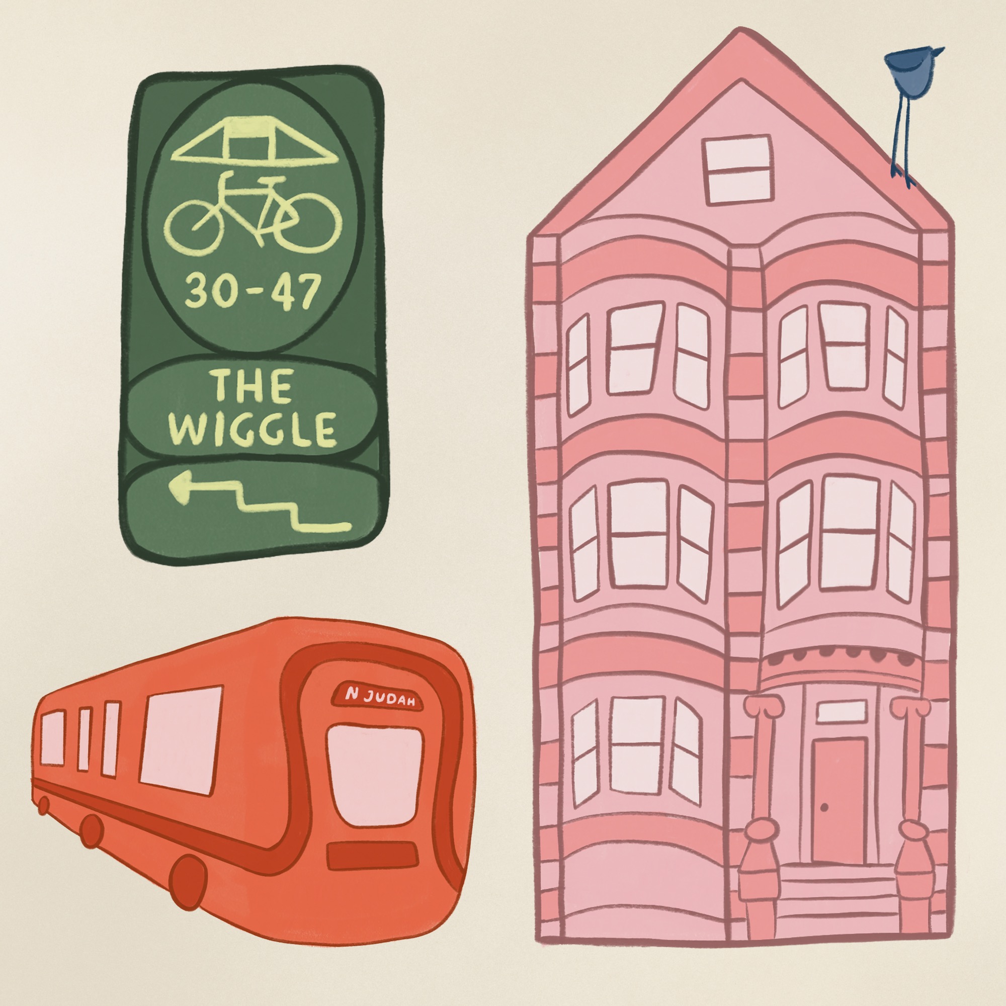 Magazine doodle by Caroline Carter