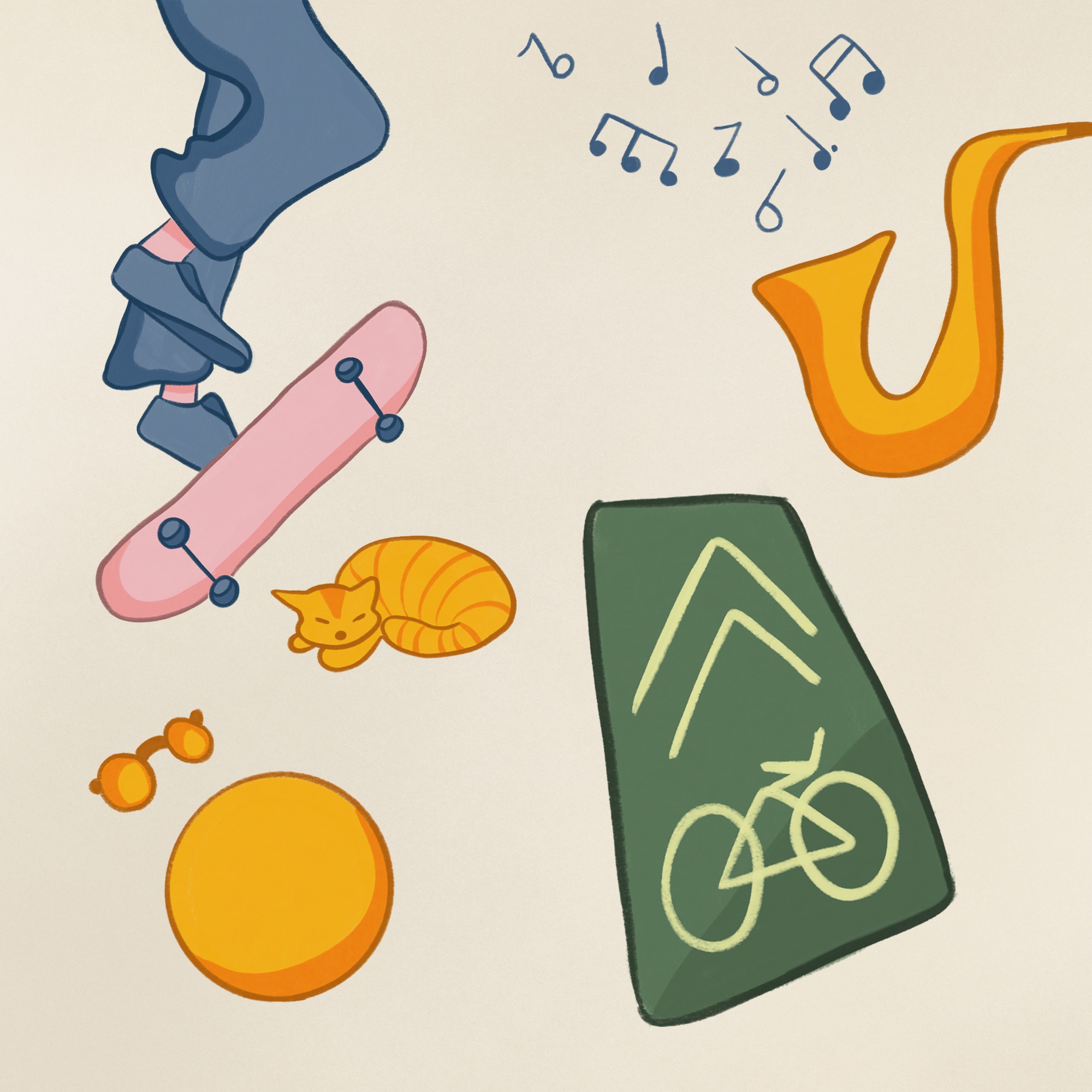 Magazine doodle by Caroline Carter